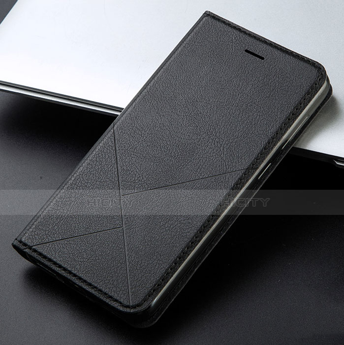 Funda de Cuero Cartera con Soporte Carcasa L03 para Huawei Y9 Prime (2019) Negro