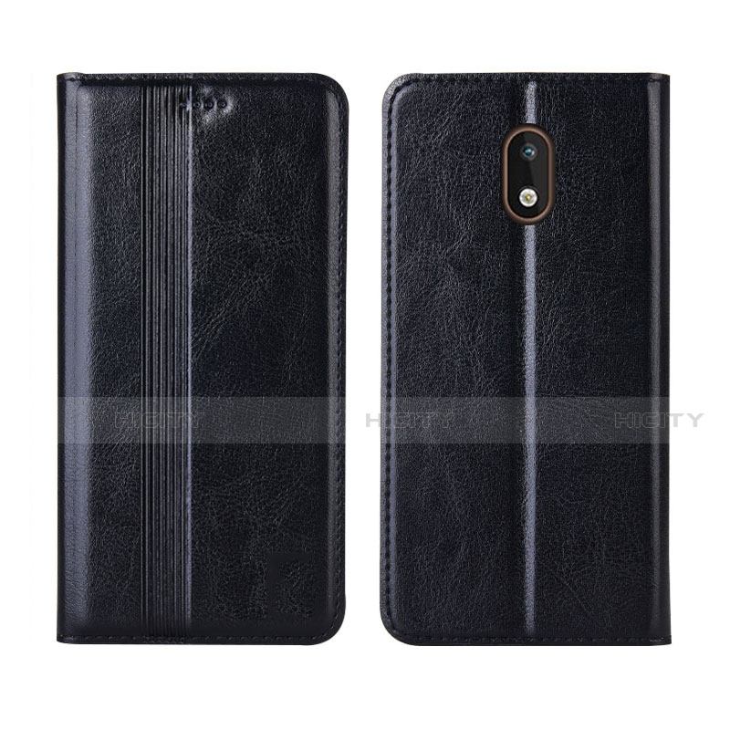 Funda de Cuero Cartera con Soporte Carcasa L03 para Nokia 1.3 Negro