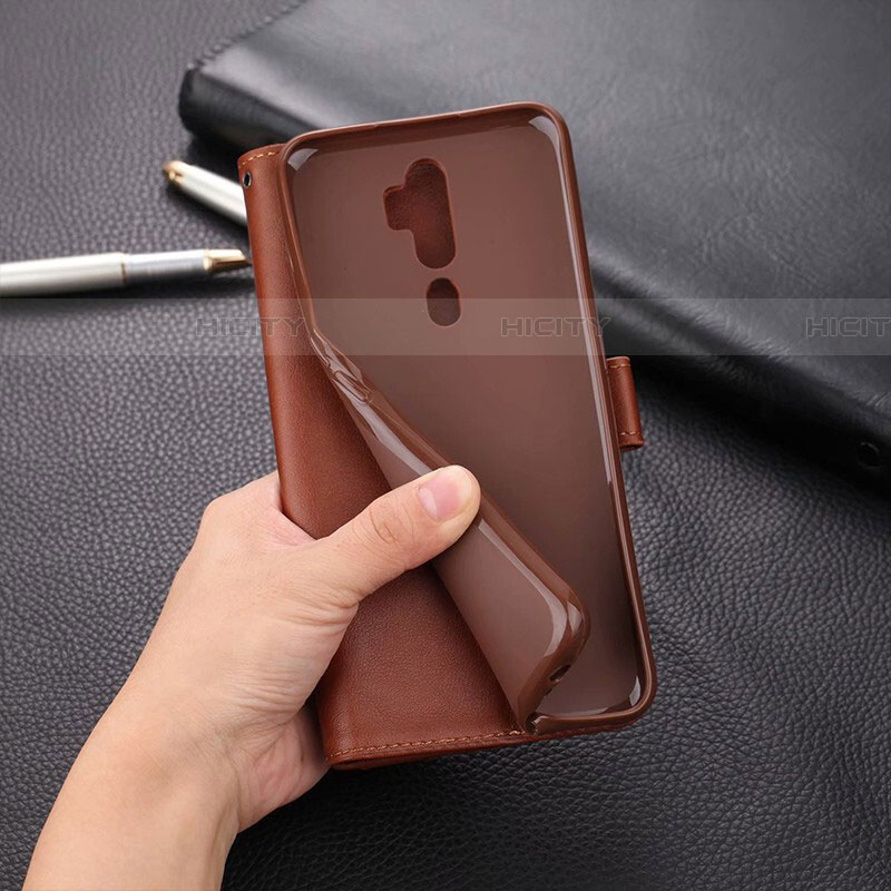 Funda de Cuero Cartera con Soporte Carcasa L03 para Oppo A9 (2020)