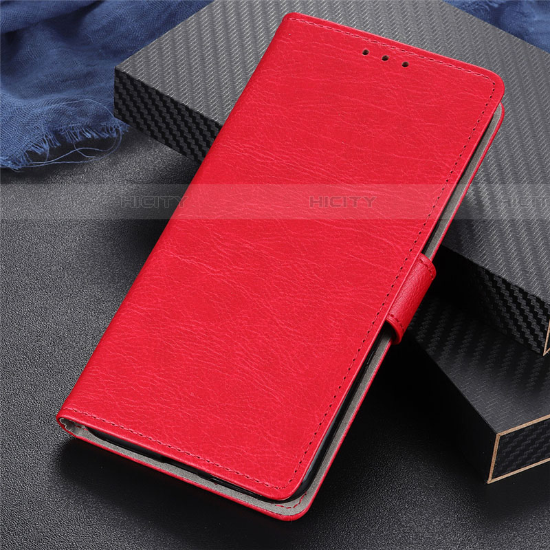 Funda de Cuero Cartera con Soporte Carcasa L03 para Oppo Find X2 Pro Rojo