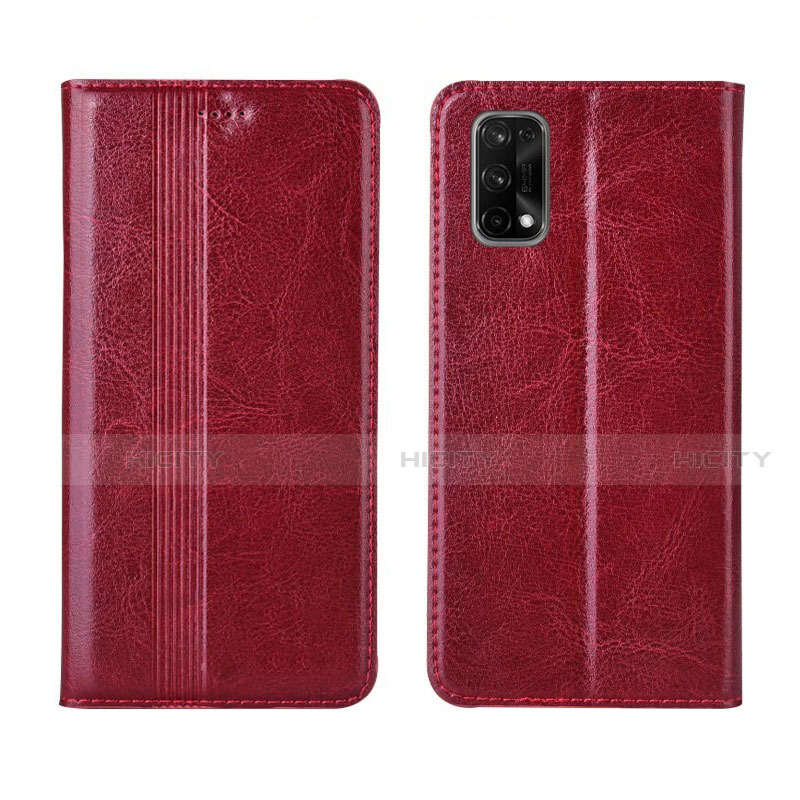 Funda de Cuero Cartera con Soporte Carcasa L03 para Realme V15 5G Rojo Rosa