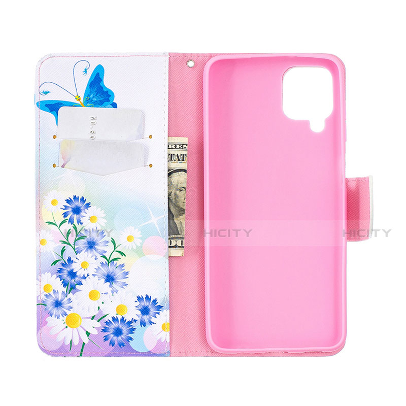 Funda de Cuero Cartera con Soporte Carcasa L03 para Samsung Galaxy A12