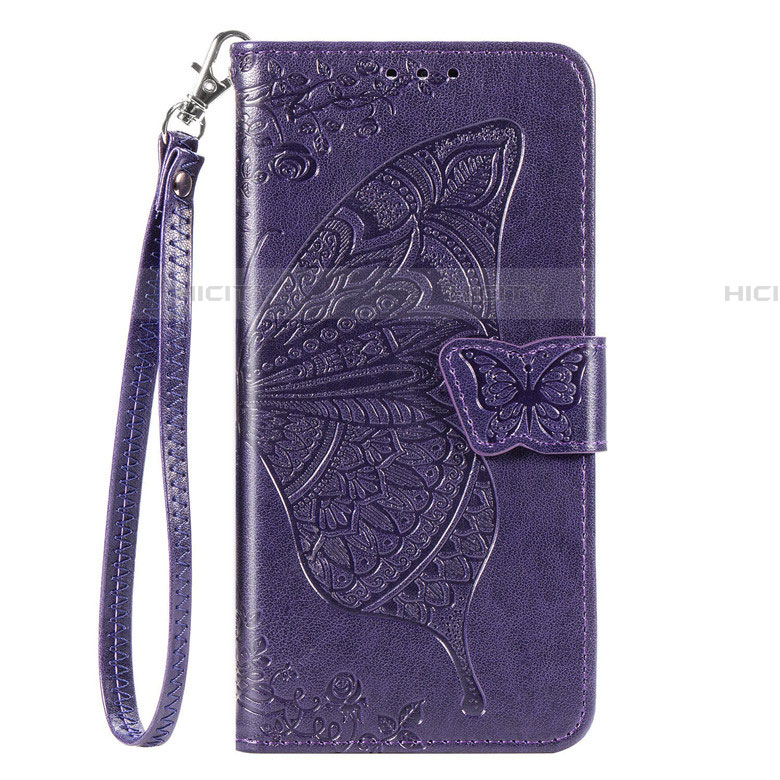 Funda de Cuero Cartera con Soporte Carcasa L03 para Samsung Galaxy A51 5G Morado