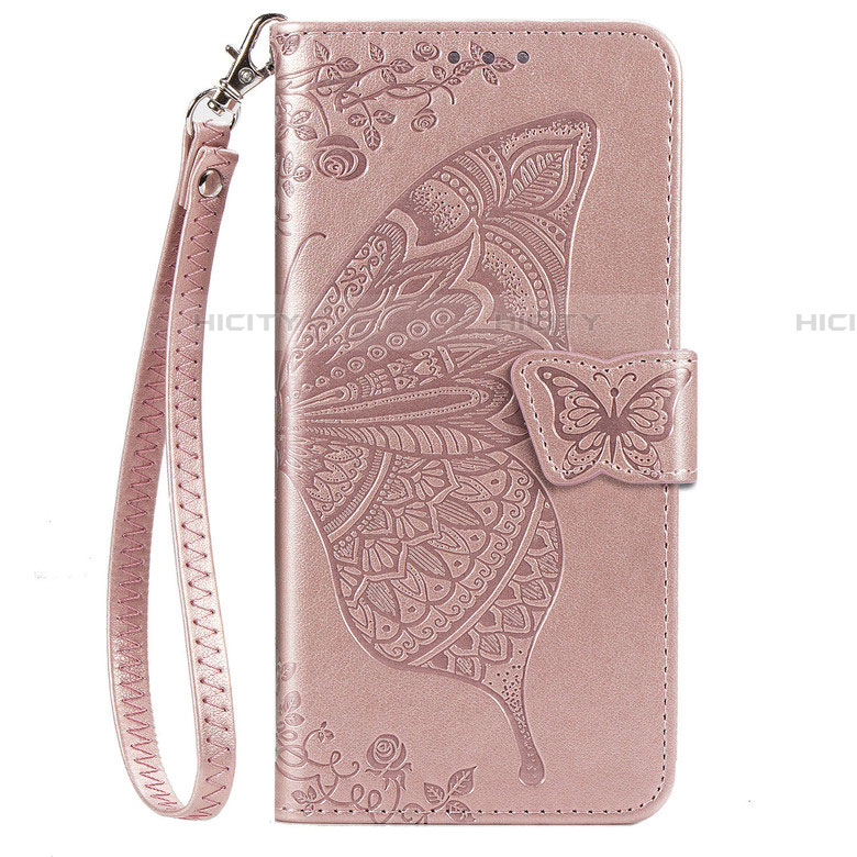 Funda de Cuero Cartera con Soporte Carcasa L03 para Samsung Galaxy A51 5G Oro Rosa