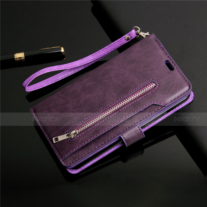 Funda de Cuero Cartera con Soporte Carcasa L03 para Samsung Galaxy S20 Plus 5G Morado