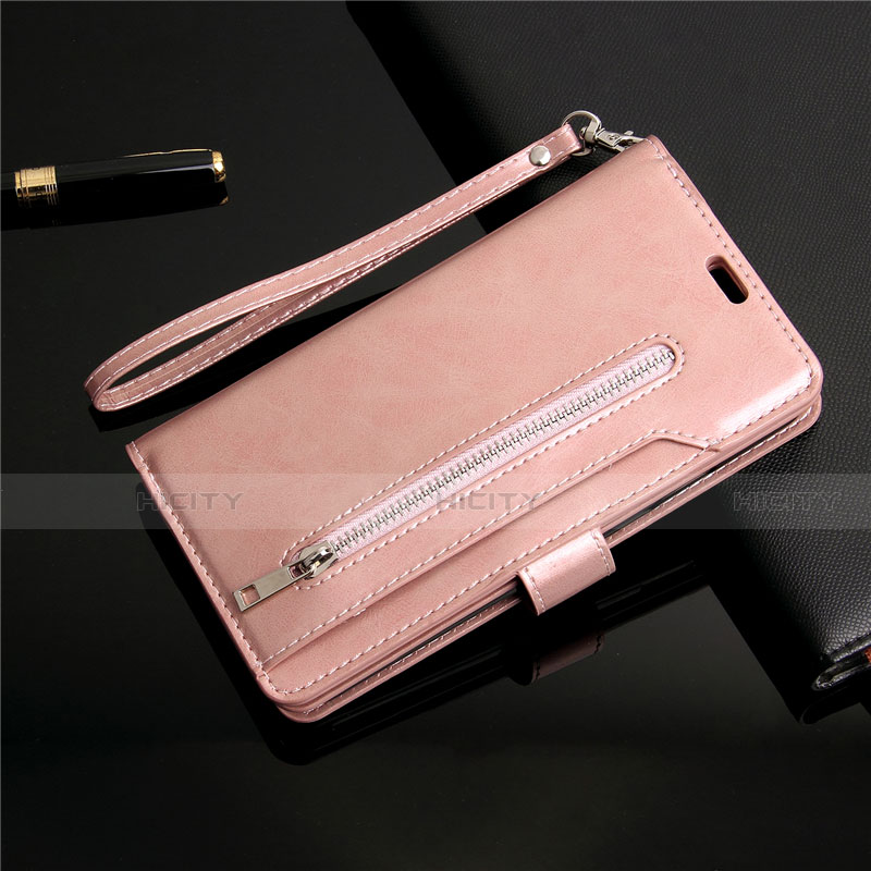 Funda de Cuero Cartera con Soporte Carcasa L03 para Samsung Galaxy S20 Plus Oro Rosa