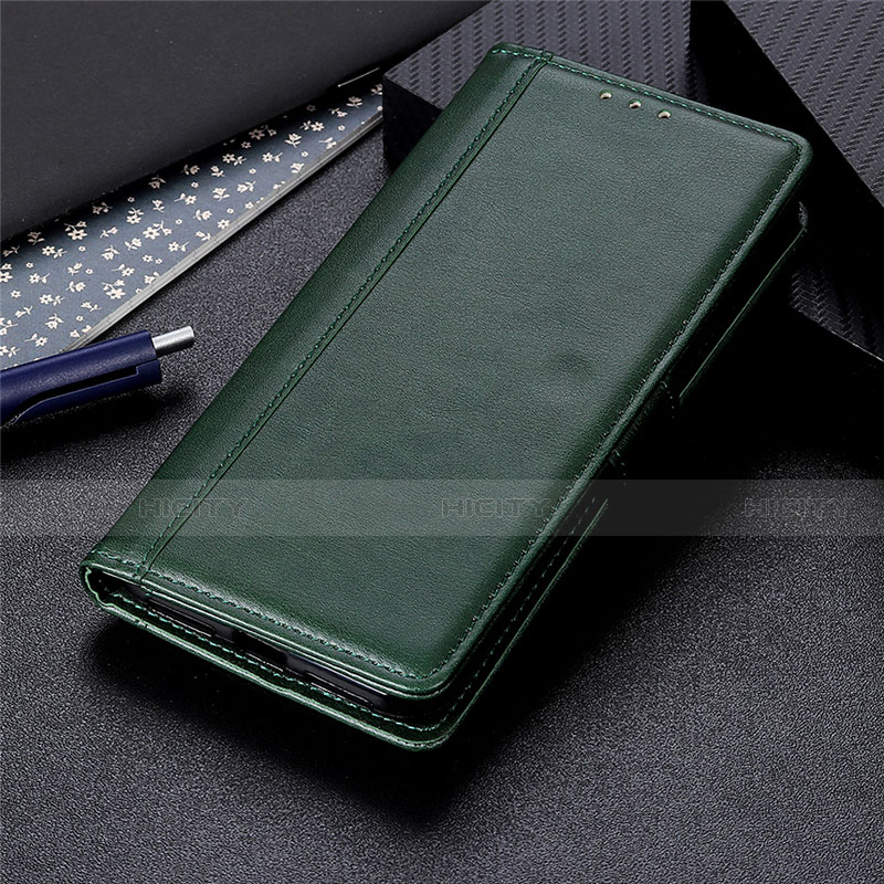 Funda de Cuero Cartera con Soporte Carcasa L03 para Samsung Galaxy S21 Ultra 5G Verde