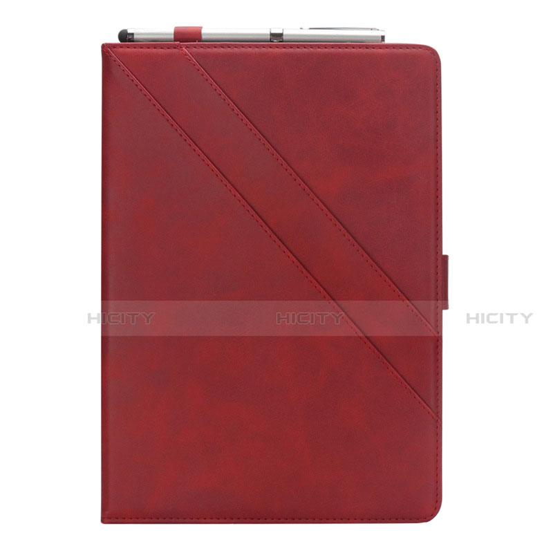 Funda de Cuero Cartera con Soporte Carcasa L03 para Samsung Galaxy Tab S5e Wi-Fi 10.5 SM-T720 Rojo