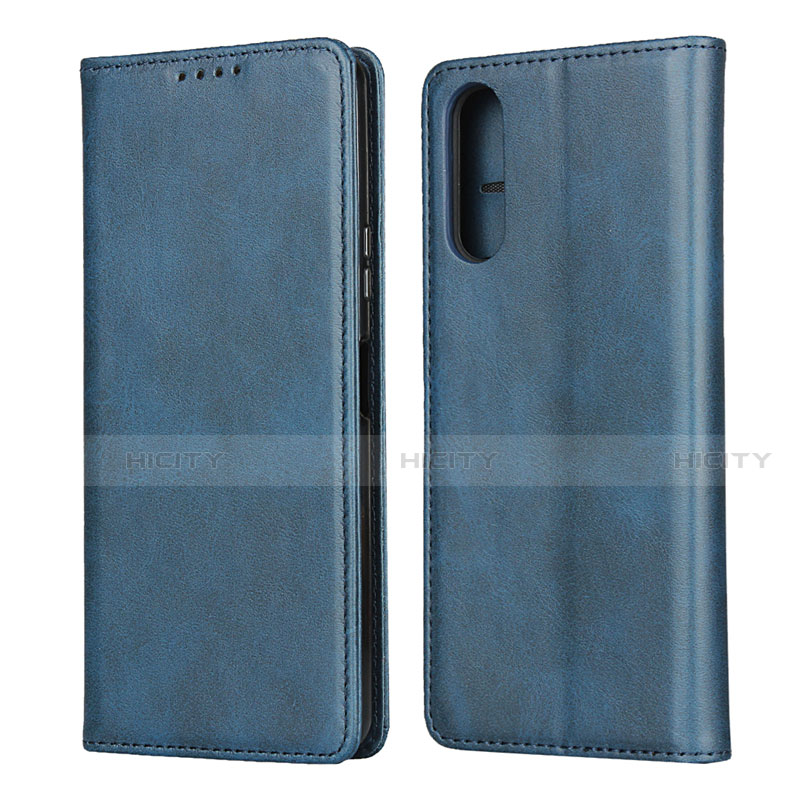 Funda de Cuero Cartera con Soporte Carcasa L03 para Sony Xperia 10 II Azul