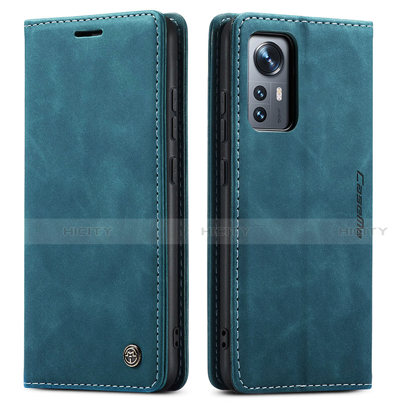 Funda de Cuero Cartera con Soporte Carcasa L03 para Xiaomi Mi 12 5G Azul