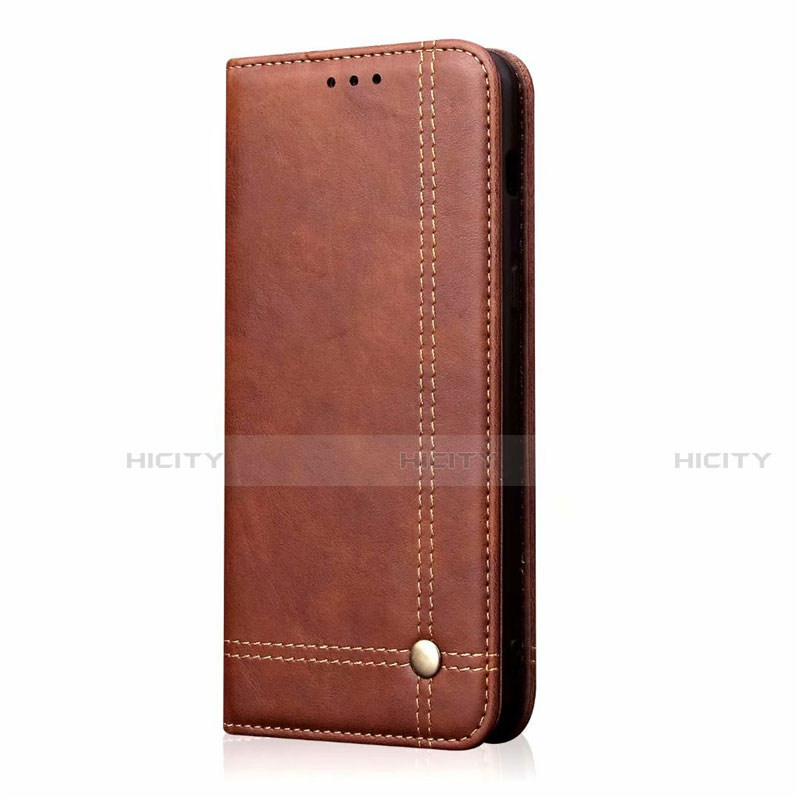 Funda de Cuero Cartera con Soporte Carcasa L03 para Xiaomi Mi Note 10 Lite Marron