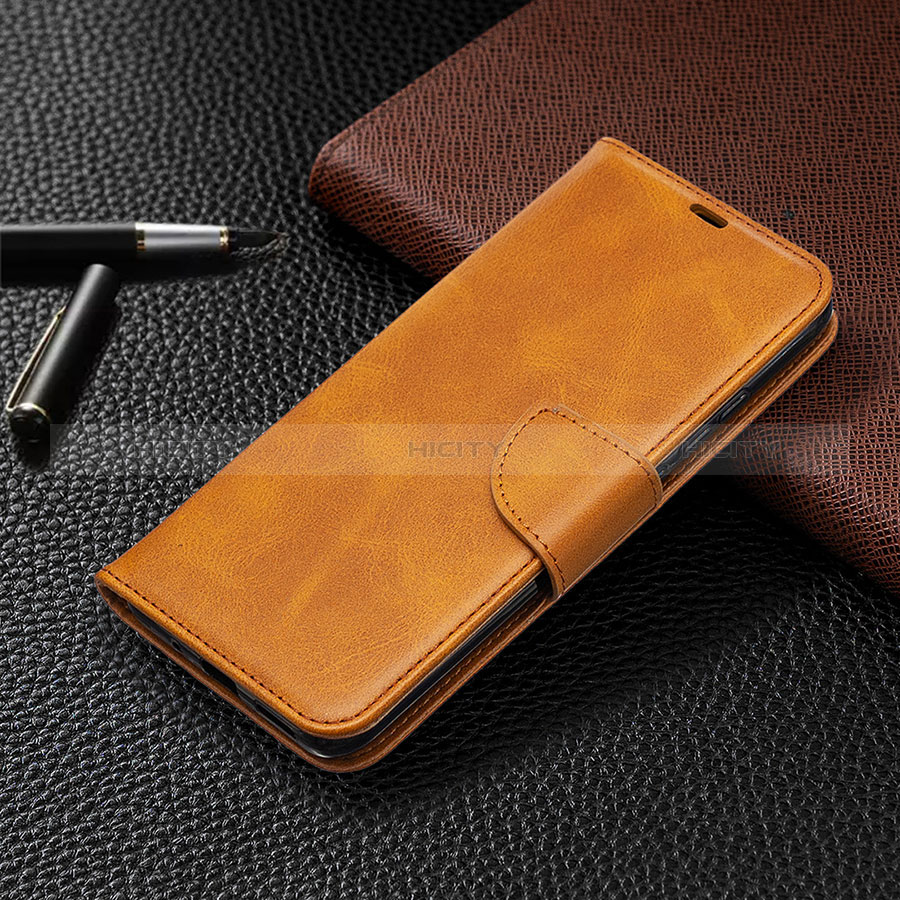 Funda de Cuero Cartera con Soporte Carcasa L03 para Xiaomi POCO C31 Naranja