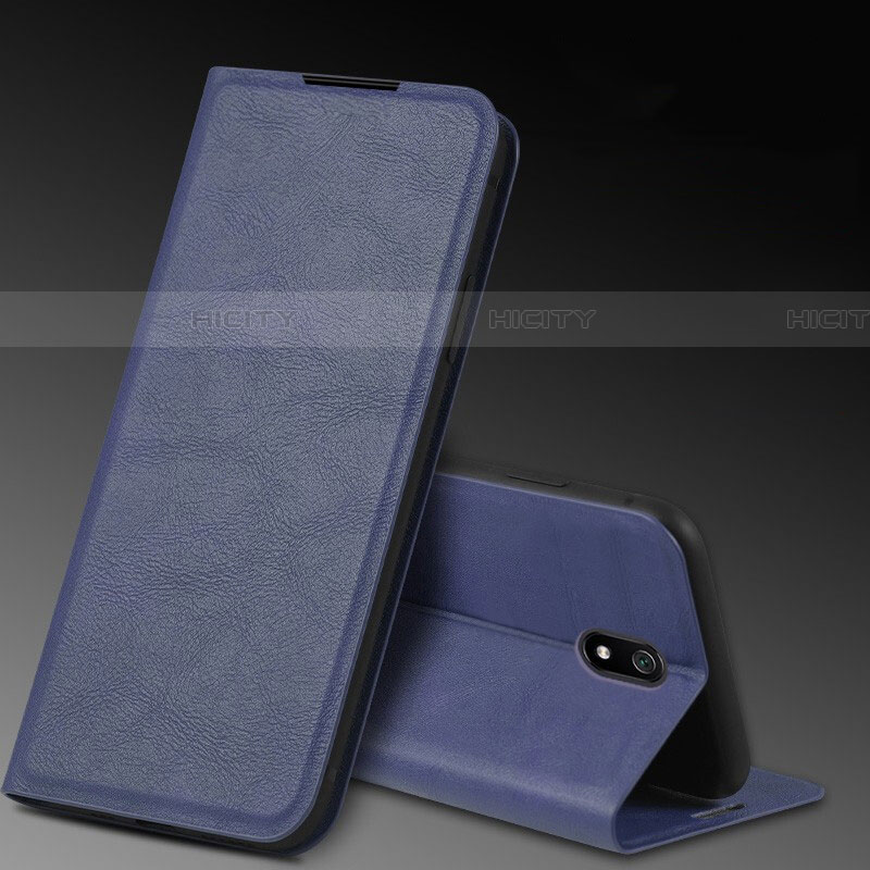 Funda de Cuero Cartera con Soporte Carcasa L03 para Xiaomi Redmi 8A Azul