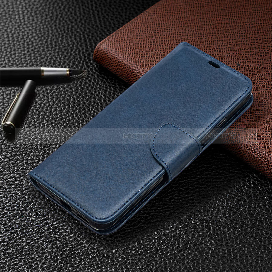 Funda de Cuero Cartera con Soporte Carcasa L03 para Xiaomi Redmi 9 Activ Azul