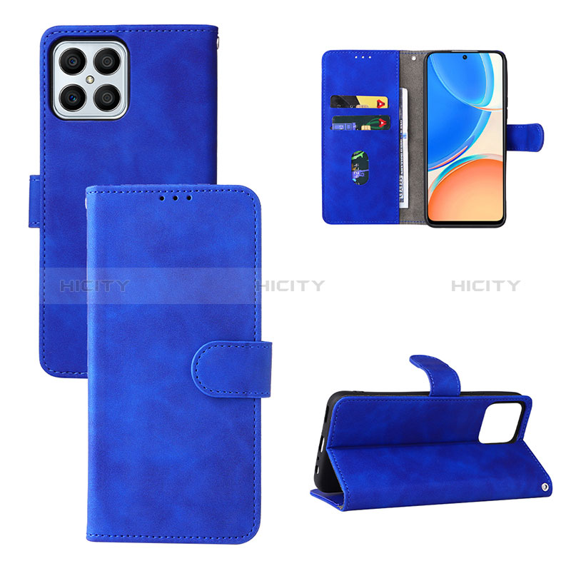 Funda de Cuero Cartera con Soporte Carcasa L03Z para Huawei Honor X8 4G