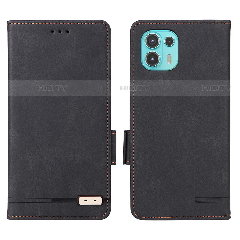 Funda de Cuero Cartera con Soporte Carcasa L03Z para Motorola Moto Edge 20 Lite 5G Negro