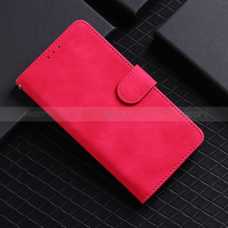 Funda de Cuero Cartera con Soporte Carcasa L03Z para Realme 9 5G Rosa Roja