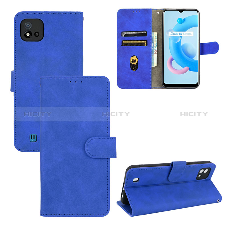 Funda de Cuero Cartera con Soporte Carcasa L03Z para Realme C11 (2021)