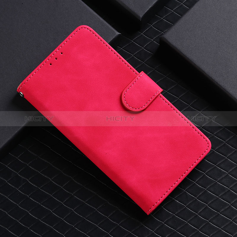 Funda de Cuero Cartera con Soporte Carcasa L03Z para Realme C11 (2021) Rosa Roja