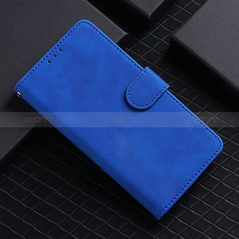 Funda de Cuero Cartera con Soporte Carcasa L03Z para Realme C21Y Azul