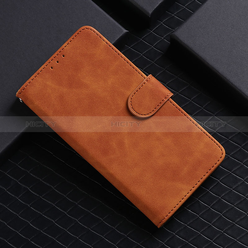 Funda de Cuero Cartera con Soporte Carcasa L03Z para Realme C21Y Marron