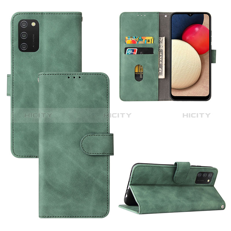 Funda de Cuero Cartera con Soporte Carcasa L03Z para Samsung Galaxy A02s