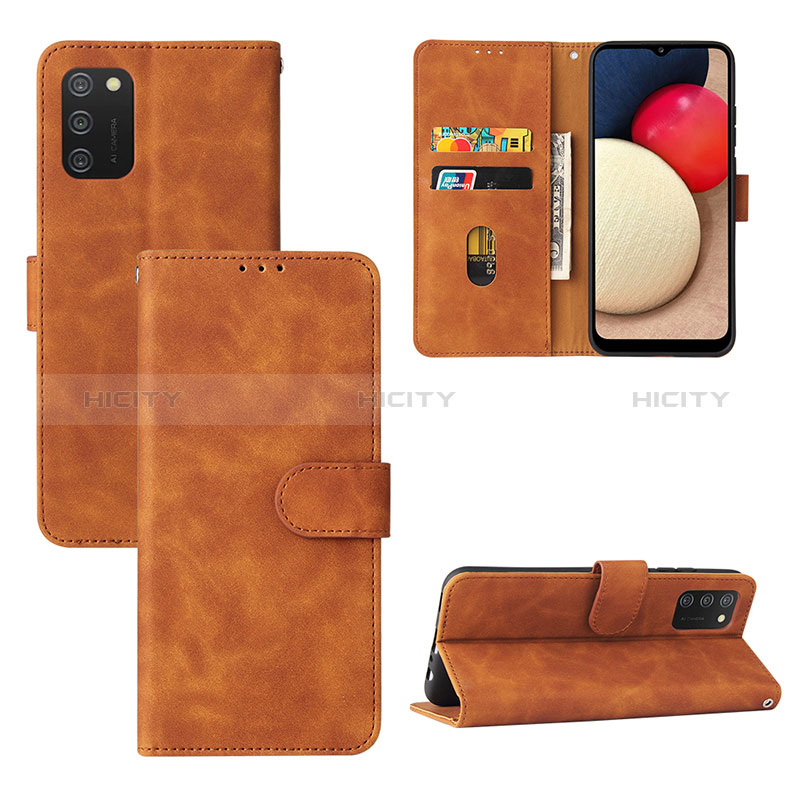 Funda de Cuero Cartera con Soporte Carcasa L03Z para Samsung Galaxy A02s