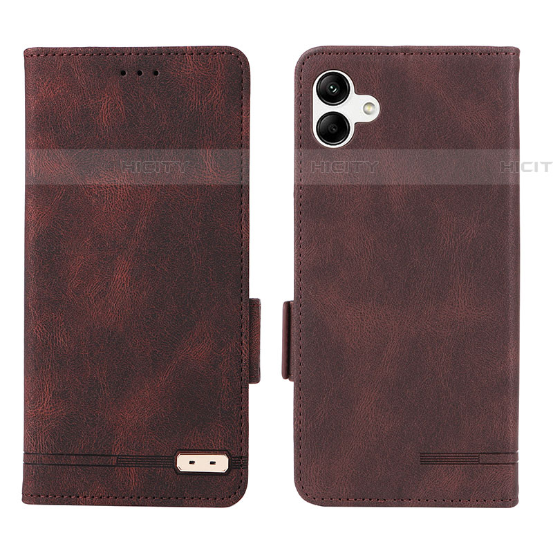 Funda de Cuero Cartera con Soporte Carcasa L03Z para Samsung Galaxy A04E Marron