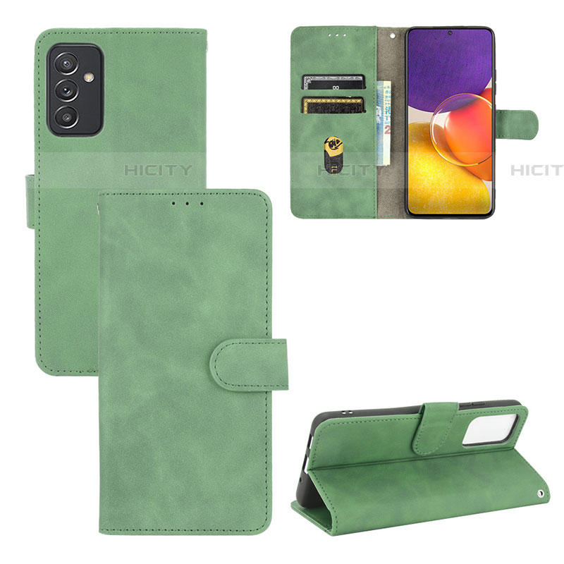 Funda de Cuero Cartera con Soporte Carcasa L03Z para Samsung Galaxy A05s Verde