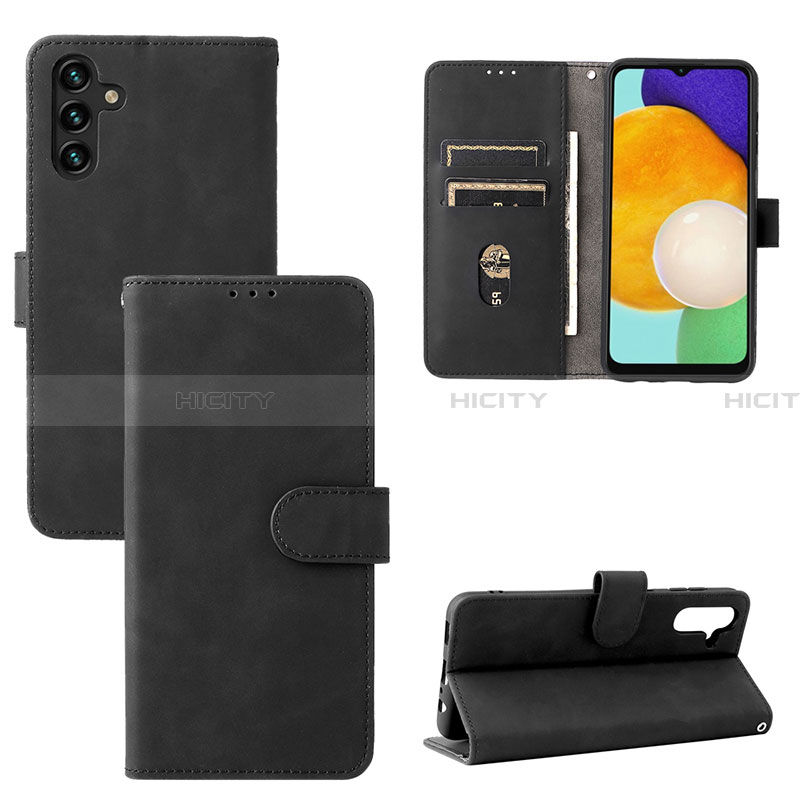 Funda de Cuero Cartera con Soporte Carcasa L03Z para Samsung Galaxy A13 5G Negro