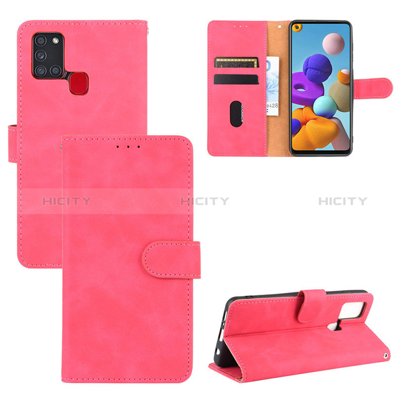 Funda de Cuero Cartera con Soporte Carcasa L03Z para Samsung Galaxy A21s