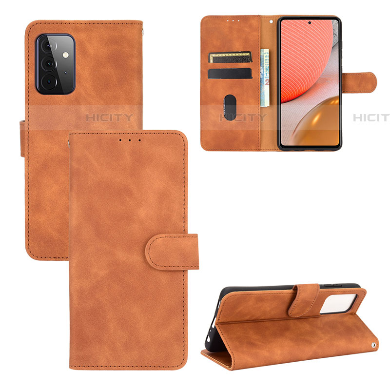 Funda de Cuero Cartera con Soporte Carcasa L03Z para Samsung Galaxy A72 4G