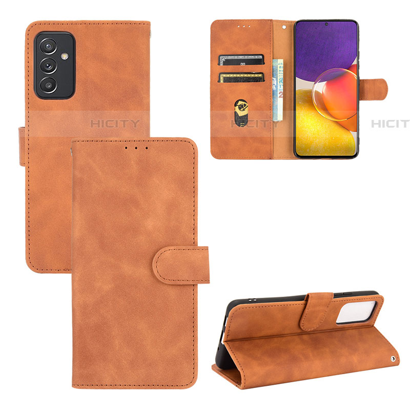 Funda de Cuero Cartera con Soporte Carcasa L03Z para Samsung Galaxy A82 5G Marron