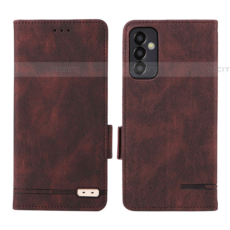 Funda de Cuero Cartera con Soporte Carcasa L03Z para Samsung Galaxy M13 4G Marron