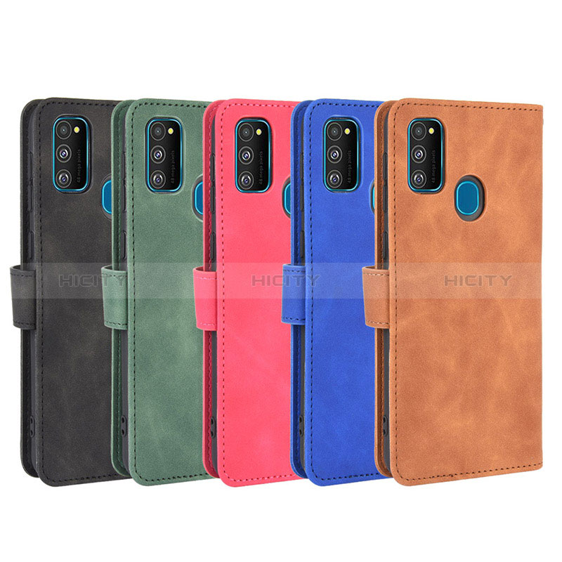 Funda de Cuero Cartera con Soporte Carcasa L03Z para Samsung Galaxy M21