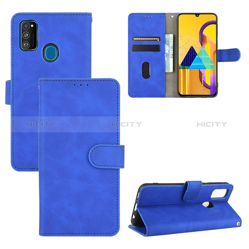 Funda de Cuero Cartera con Soporte Carcasa L03Z para Samsung Galaxy M21