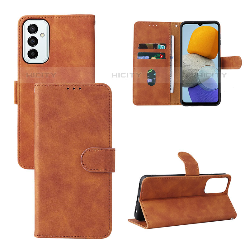 Funda de Cuero Cartera con Soporte Carcasa L03Z para Samsung Galaxy M23 5G Marron