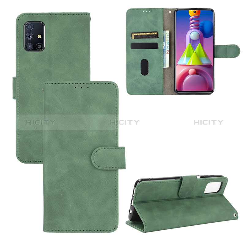 Funda de Cuero Cartera con Soporte Carcasa L03Z para Samsung Galaxy M51