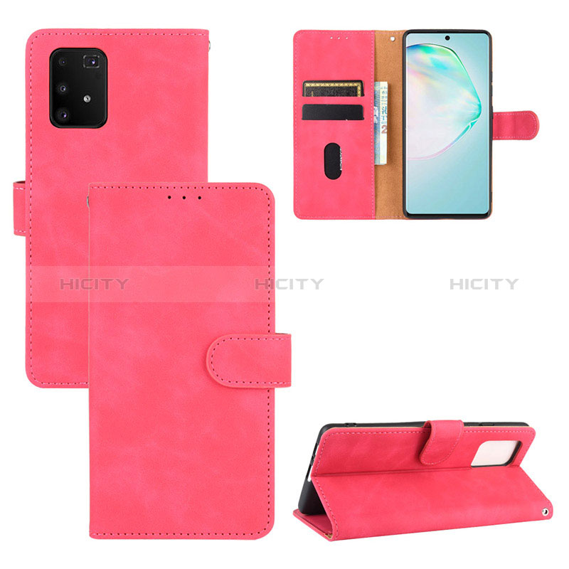 Funda de Cuero Cartera con Soporte Carcasa L03Z para Samsung Galaxy S10 Lite Rosa Roja