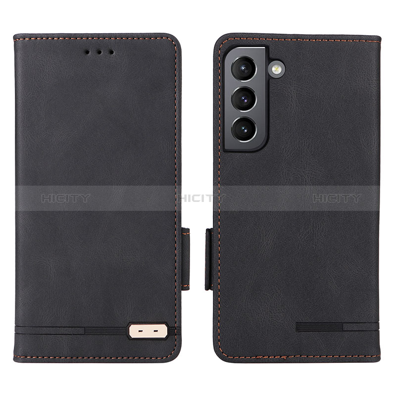 Funda de Cuero Cartera con Soporte Carcasa L03Z para Samsung Galaxy S24 Plus 5G Negro