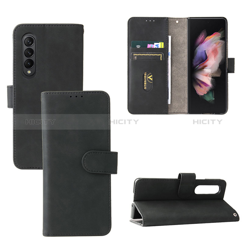 Funda de Cuero Cartera con Soporte Carcasa L03Z para Samsung Galaxy Z Fold3 5G