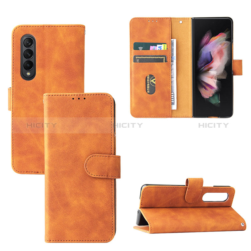 Funda de Cuero Cartera con Soporte Carcasa L03Z para Samsung Galaxy Z Fold3 5G