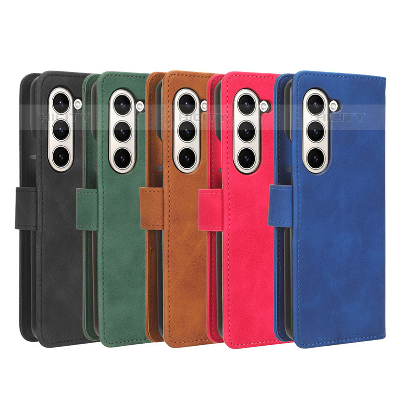 Funda de Cuero Cartera con Soporte Carcasa L03Z para Samsung Galaxy Z Fold5 5G