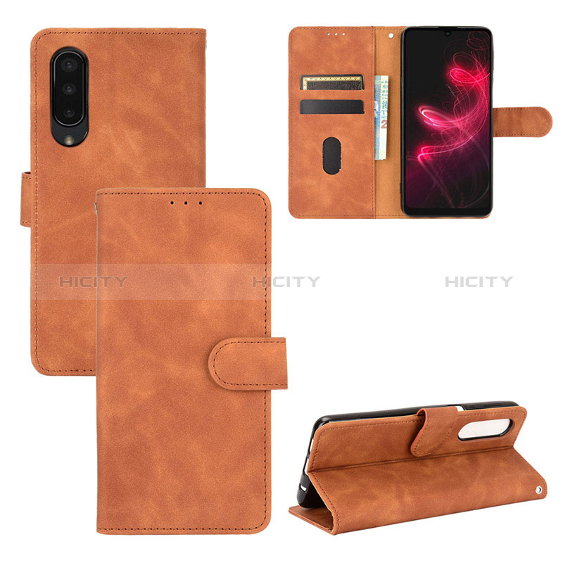 Funda de Cuero Cartera con Soporte Carcasa L03Z para Sharp Aquos Zero5G basic