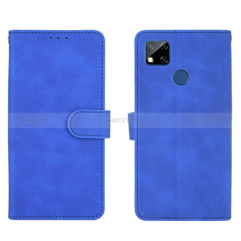 Funda de Cuero Cartera con Soporte Carcasa L03Z para Xiaomi POCO C31 Azul