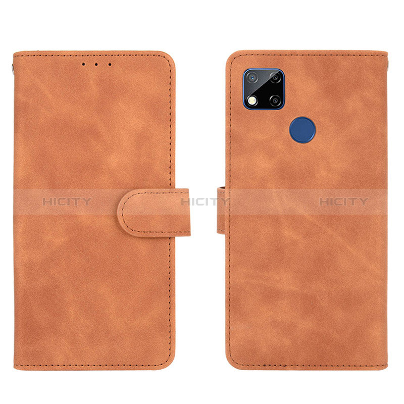 Funda de Cuero Cartera con Soporte Carcasa L03Z para Xiaomi POCO C31 Marron