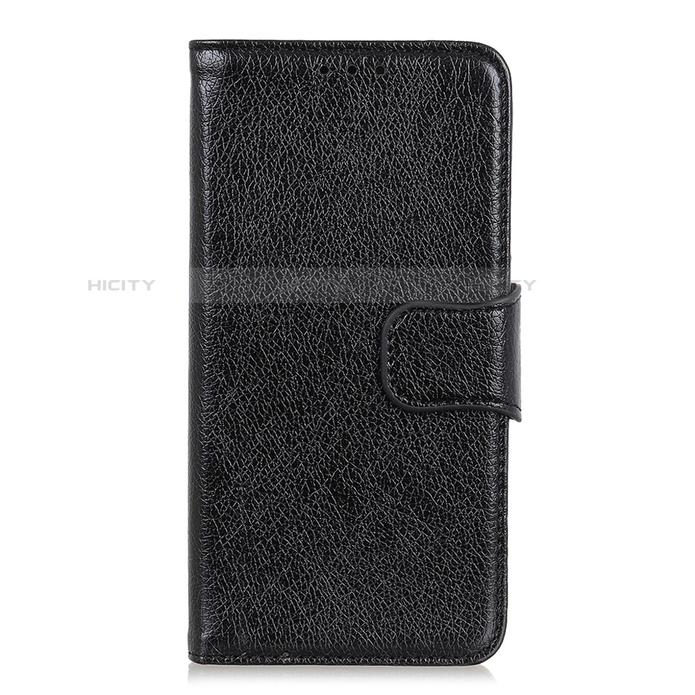 Funda de Cuero Cartera con Soporte Carcasa L04 para Alcatel 3 (2019) Negro