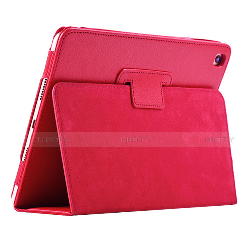 Funda de Cuero Cartera con Soporte Carcasa L04 para Apple iPad 10.2 (2019) Rojo