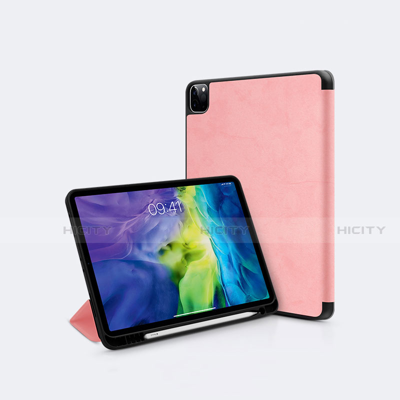 Funda de Cuero Cartera con Soporte Carcasa L04 para Apple iPad Pro 11 (2022) Oro Rosa