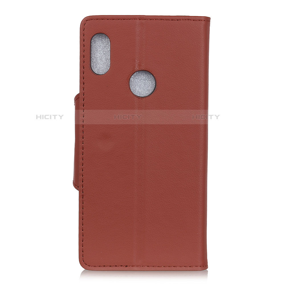 Funda de Cuero Cartera con Soporte Carcasa L04 para BQ Vsmart Active 1 Marron